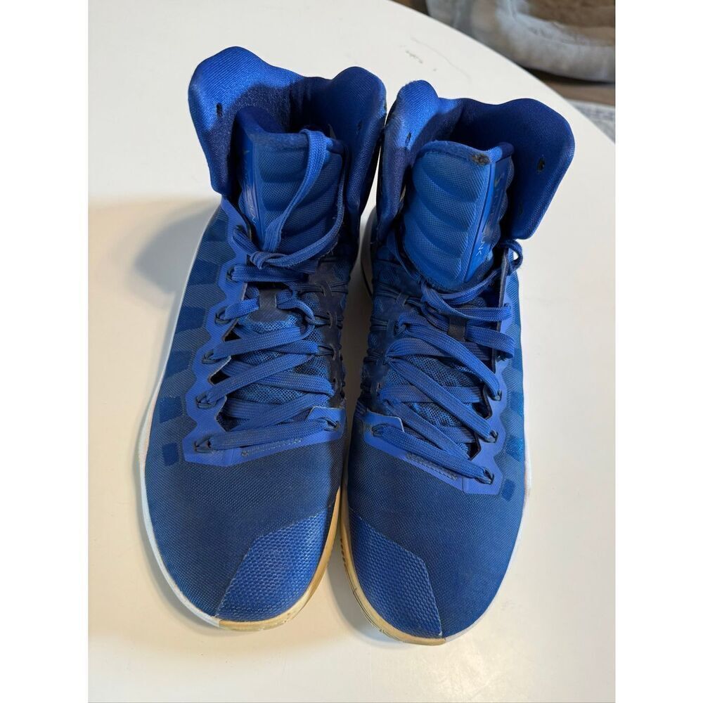 Nike Men's Size 9.5 Hyperdunk Zoom Basketball Shoes Royal Blue White Athletic - Picture 6 of 12